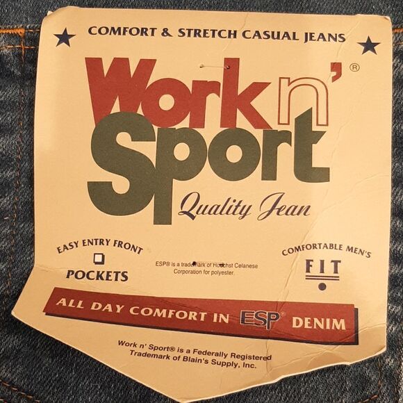 Work n' Spot Comfort & Stretch Casual Jeans  NWT - Picture 2 of 10